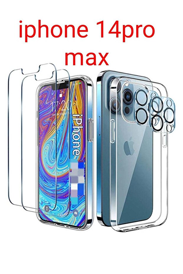 A protection set consisting of two screen protectors, two camera protectors and a transparent case f - 1