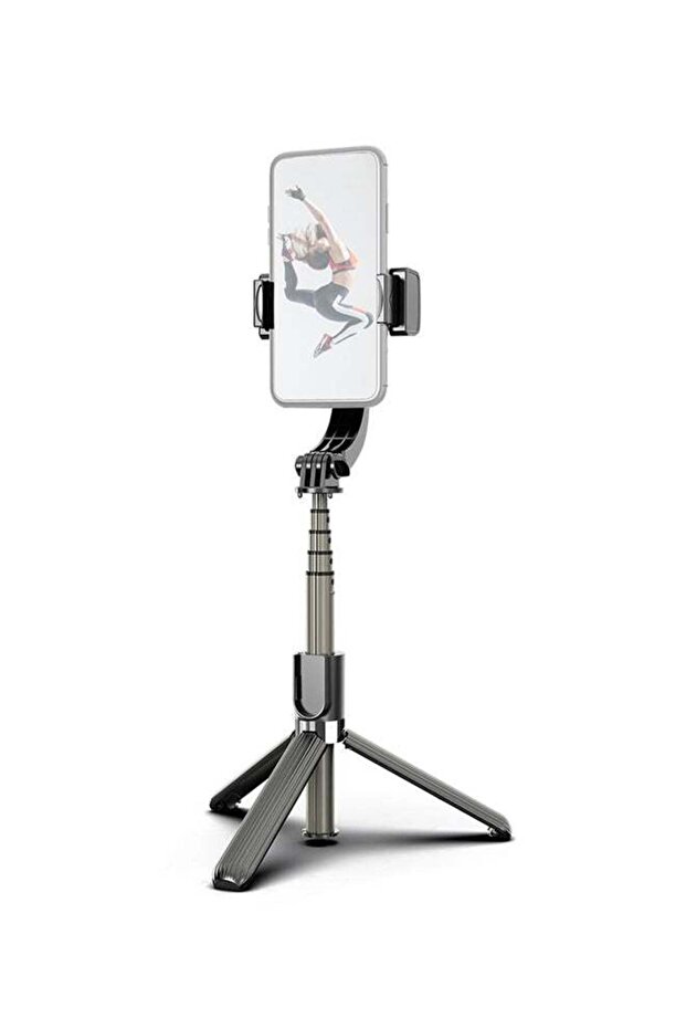 3 In 1 Phone Gimbal Stabilizer Selfie Stick Tripod With Remote Shutter Compatible With iPhone Samsun - 1