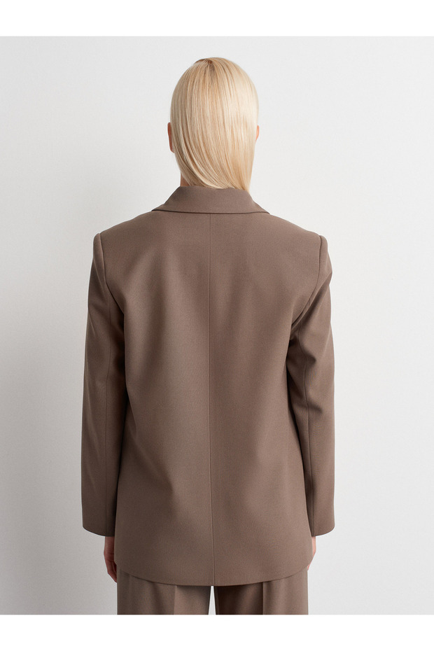 60767 Blazer Ceket-Vizon - 2