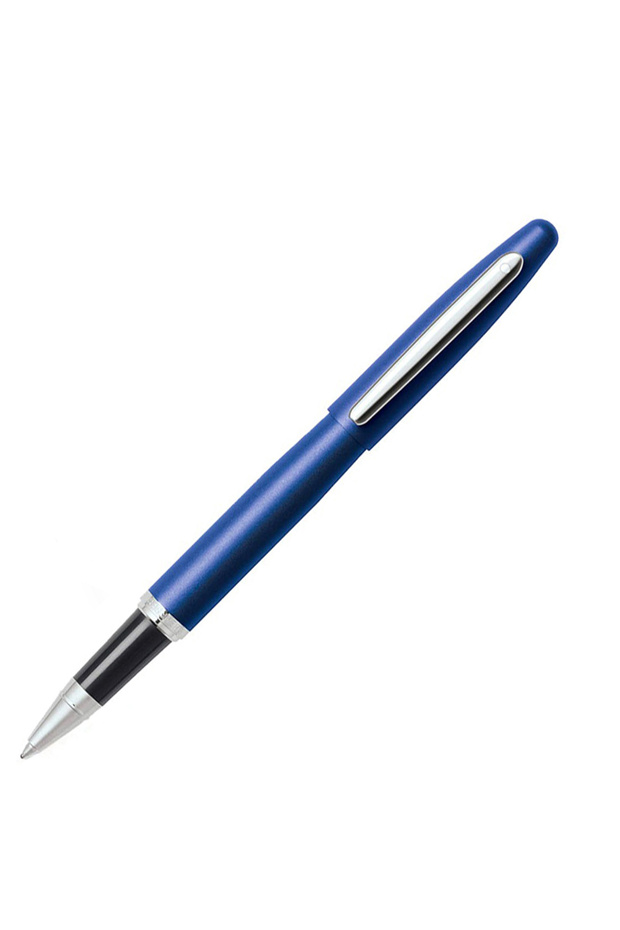 VFM Neon Blue Chrome Trim Roller Ball Pen