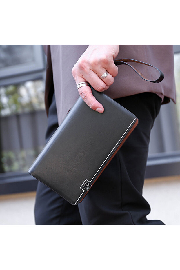حقيبة كلاتش طويلة للرجال متعددة الوظائف - 5