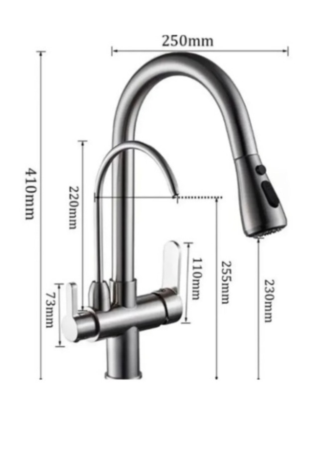 Arıtmalı Spiralli Pull-out Mutfak Bataryası - 3