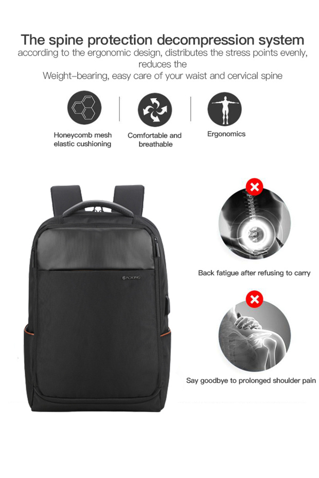 Business Office USB Backpack - 6