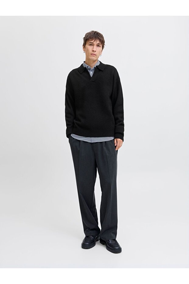 Strickpullover Einfarbig Strickpullover - 5