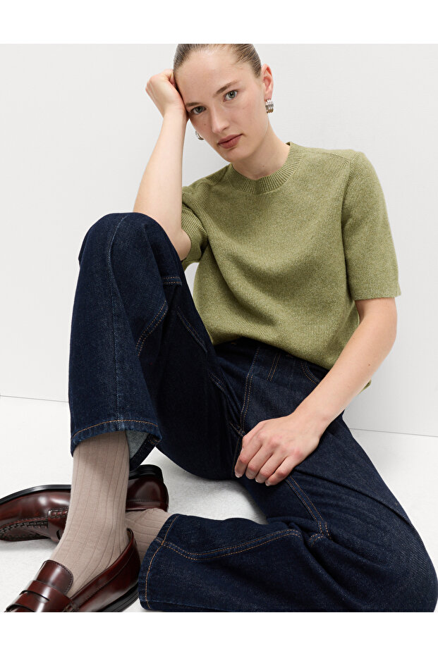 Bisiklet Yaka Triko Üst - 1