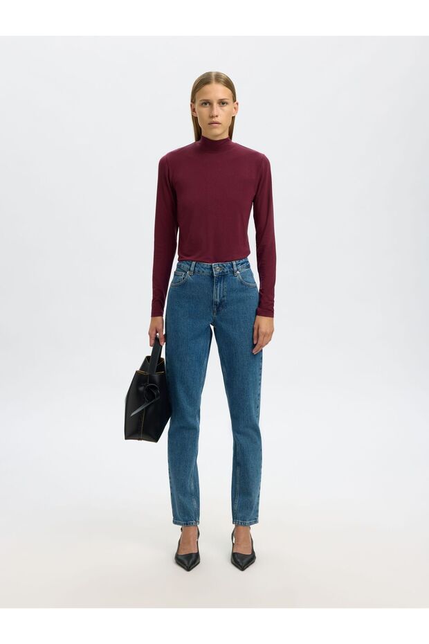 Oberteil mit langen Ärmeln Basic High Neck - 4