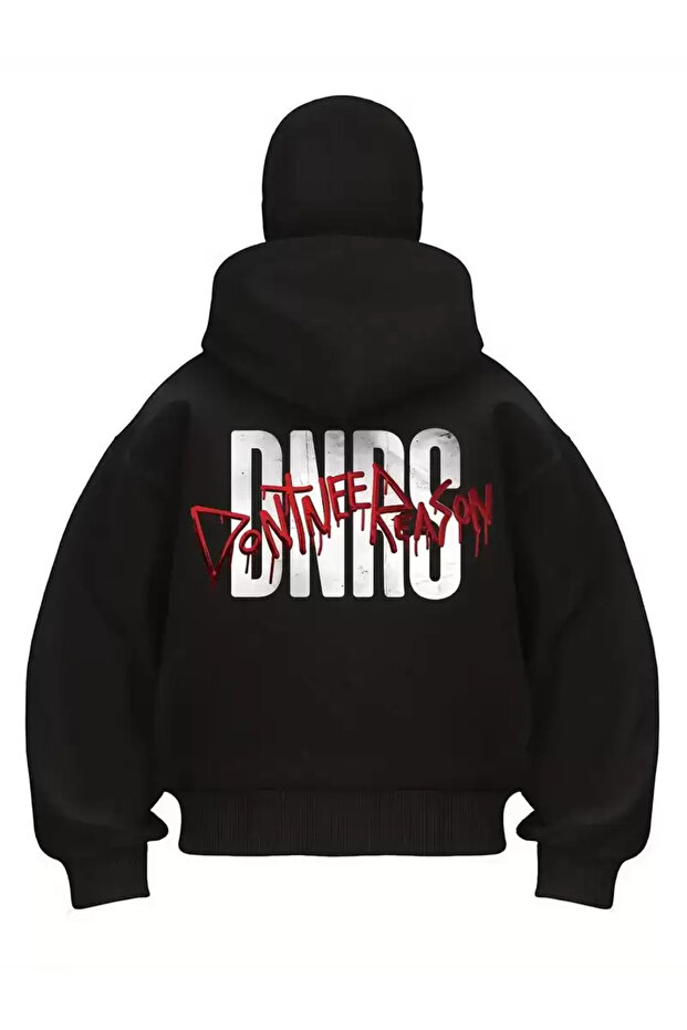 Dont Need Reason Printed Snow Masked Ninja Unisex Sweatshirt Cardigan