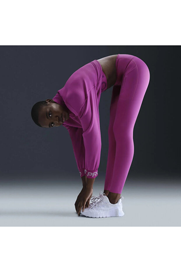 Go Firm-Support High-Waisted With Pockets Running Mor Kadın Tayt - 2