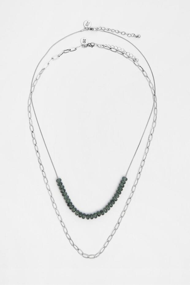 2'li boncuklu kolye seti - 1