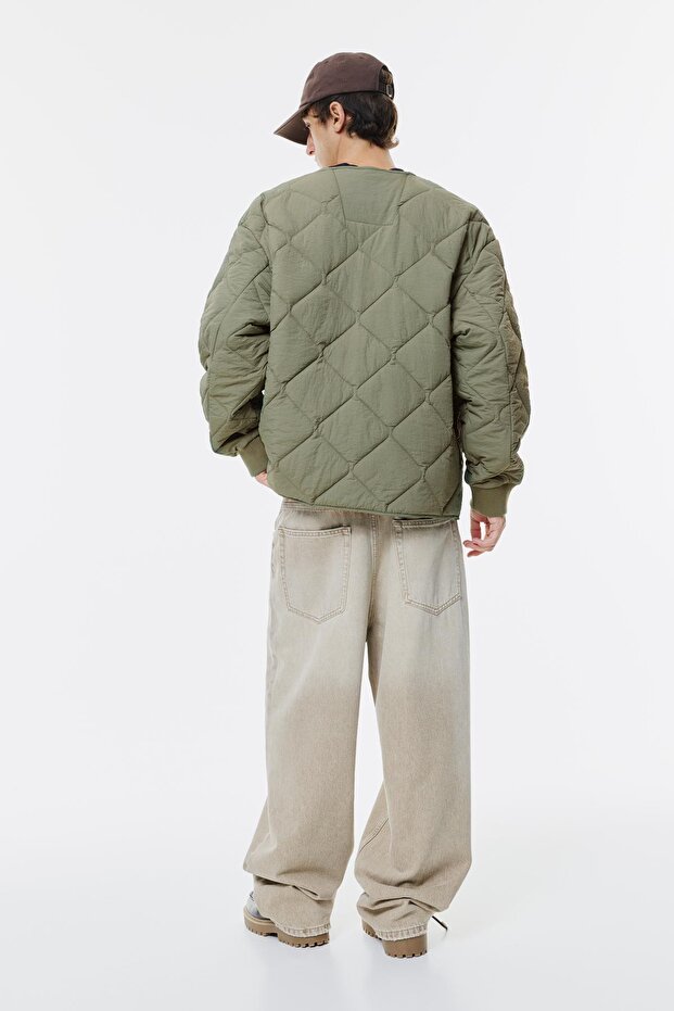 Hafif cepli kapitone ceket - 4