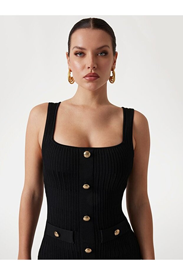 Janet Kadın Triko Elbise - 4