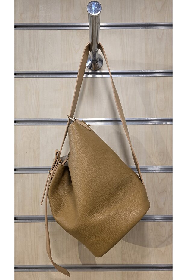 Dsn Women's Saddle Bag Backpack Shoulder Bag Brown with Puppy
