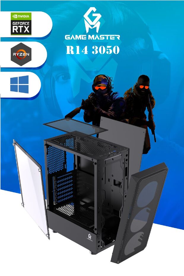 R14 3050 R5 5500 CPU 16GB DDR4 RAM 512GB M.2 SSD 6GB RTX3050 Gaming Pc Kasa - 5