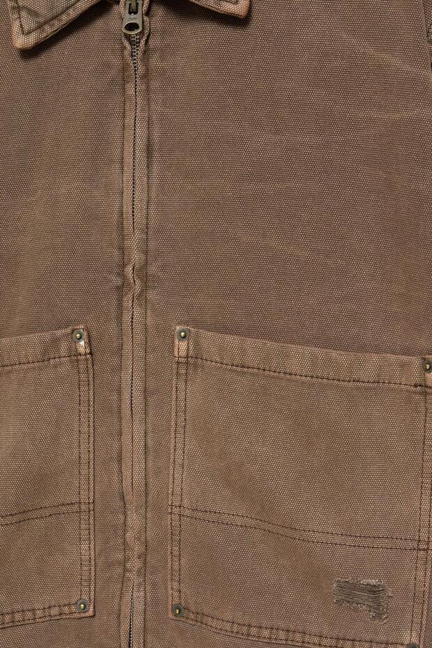 Kahverengi worker Ceket - 7