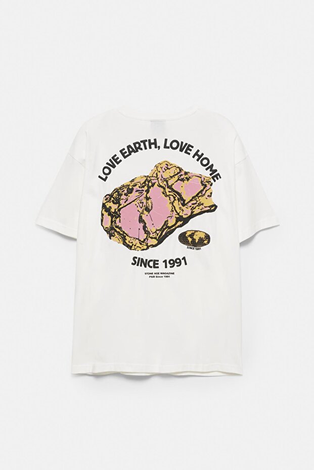 Mineral grafikli t-shirt - 7