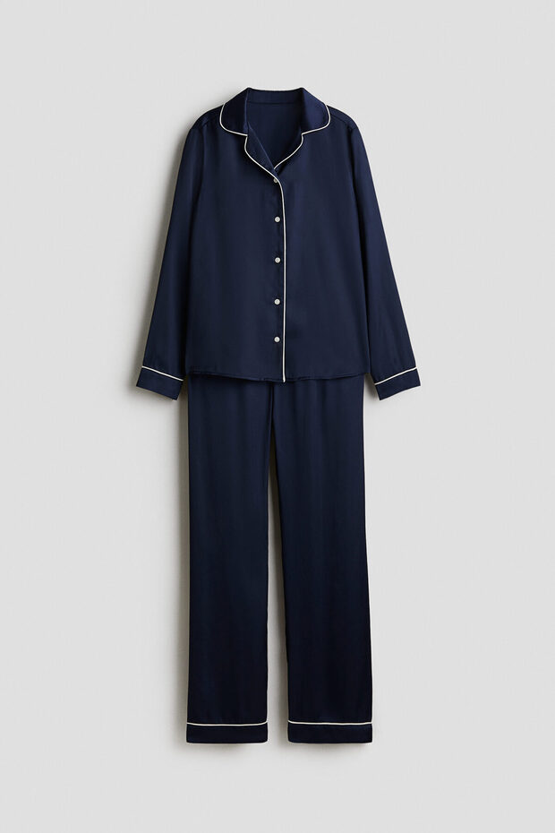 Saten Pijama Takımı - 1