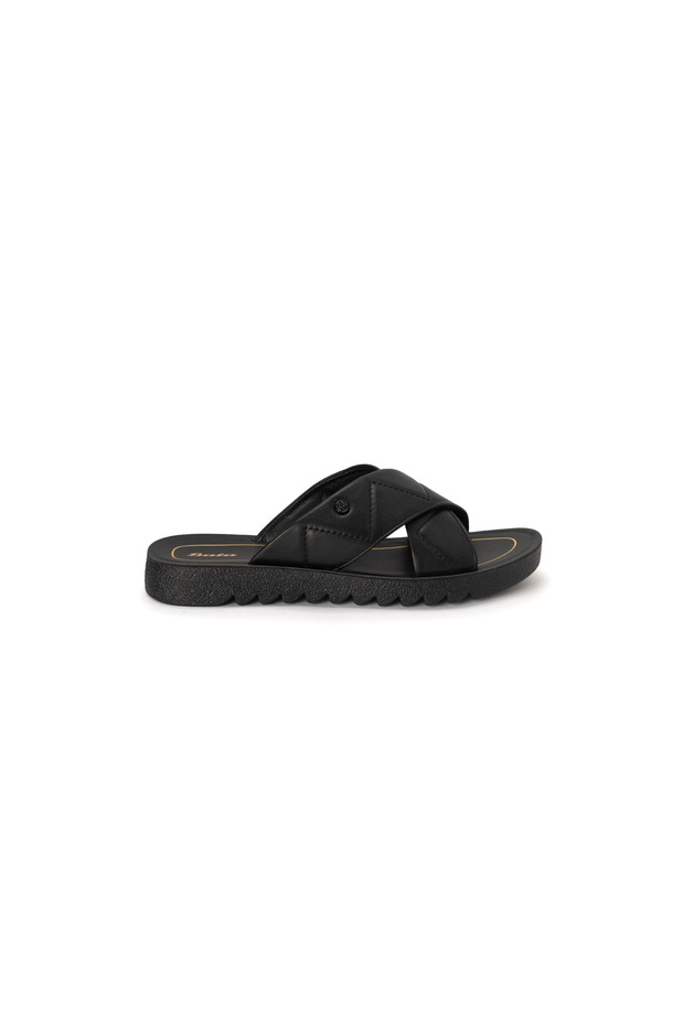 Casual Cross-Strap Slide Sandals - 1