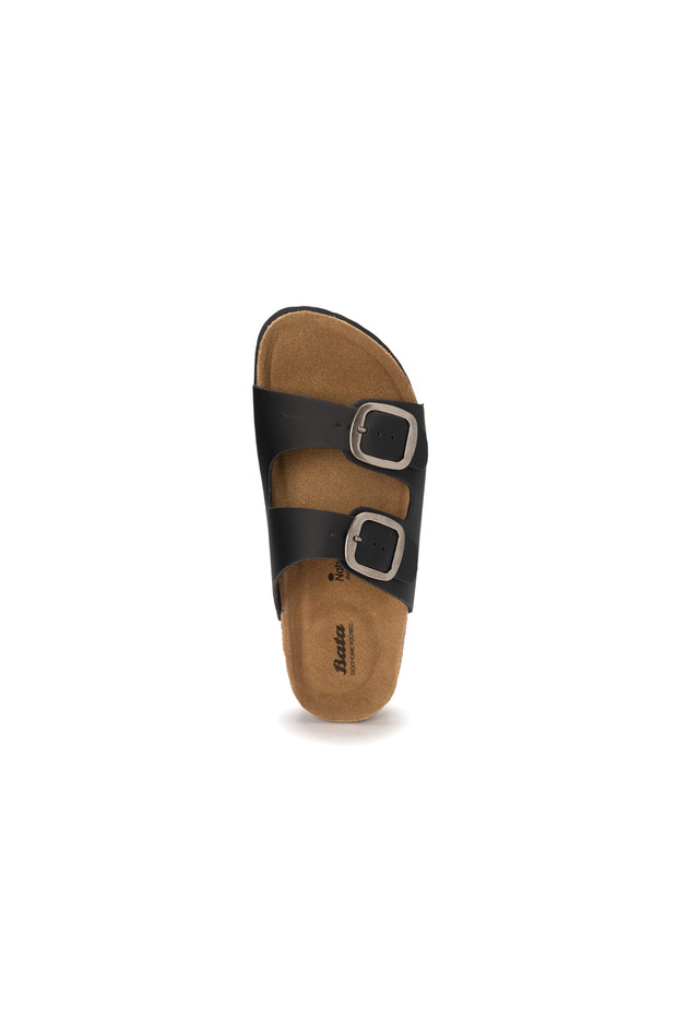 Strap Platform Sandals with Buckle Accent - 4