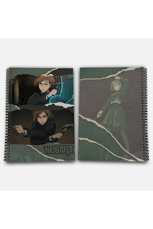 Jujutsu Kaisen Kugisaki Nobara Unlined A4 School Notebook 72 Sheets Model 2 - 1