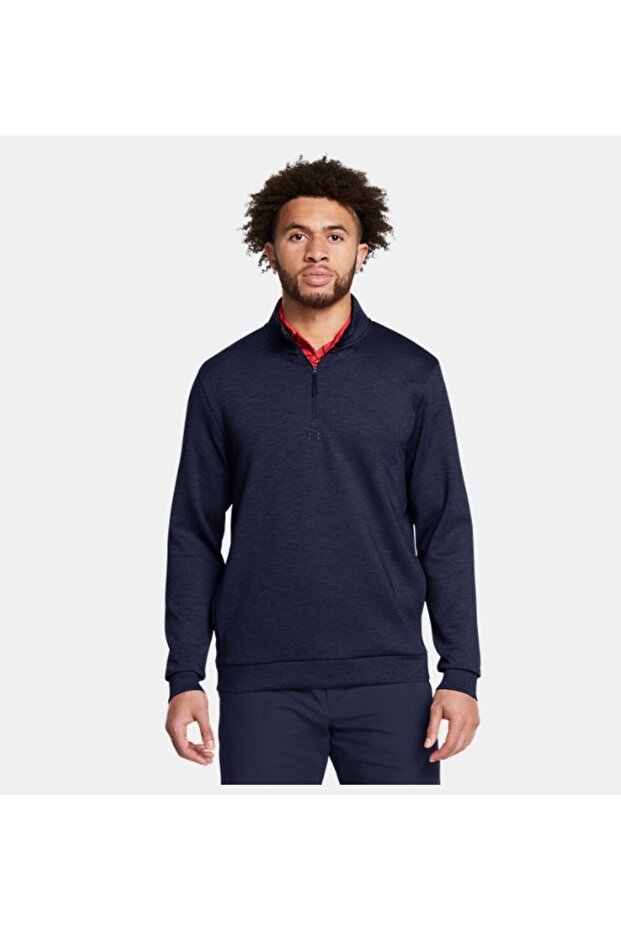 Erkek UA Drive Midlayer Pullover Sweatshirt 1387124-410 - 1