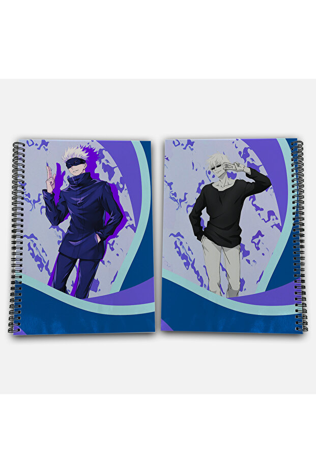 Jujutsu Kaisen Satoru Gojo Unlined A4 School Notebook 72 Sheets Model 3 - 1