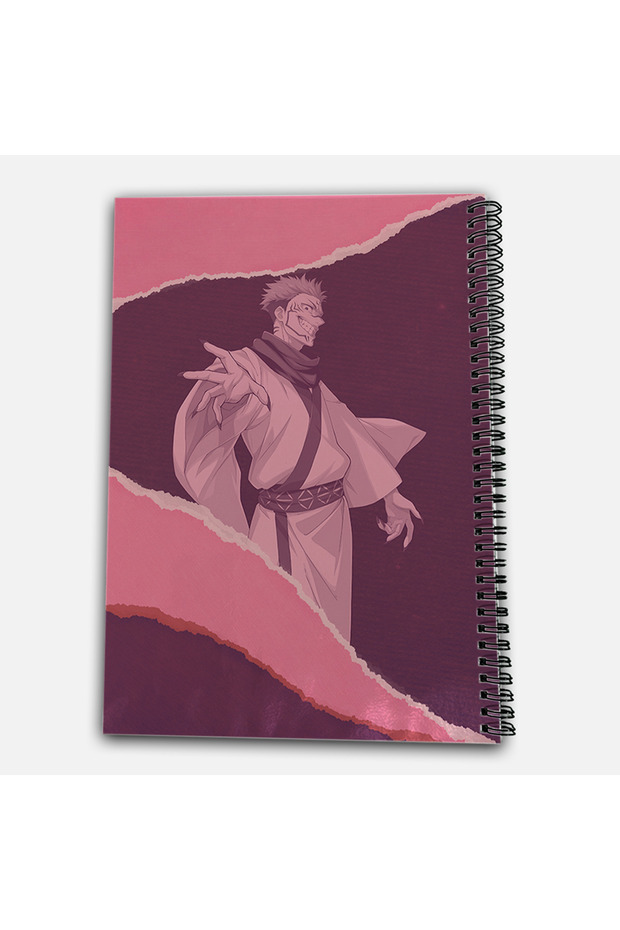 Jujutsu Kaisen Sukuna Unlined A4 School Notebook 72 Sheets Model 2 - 3