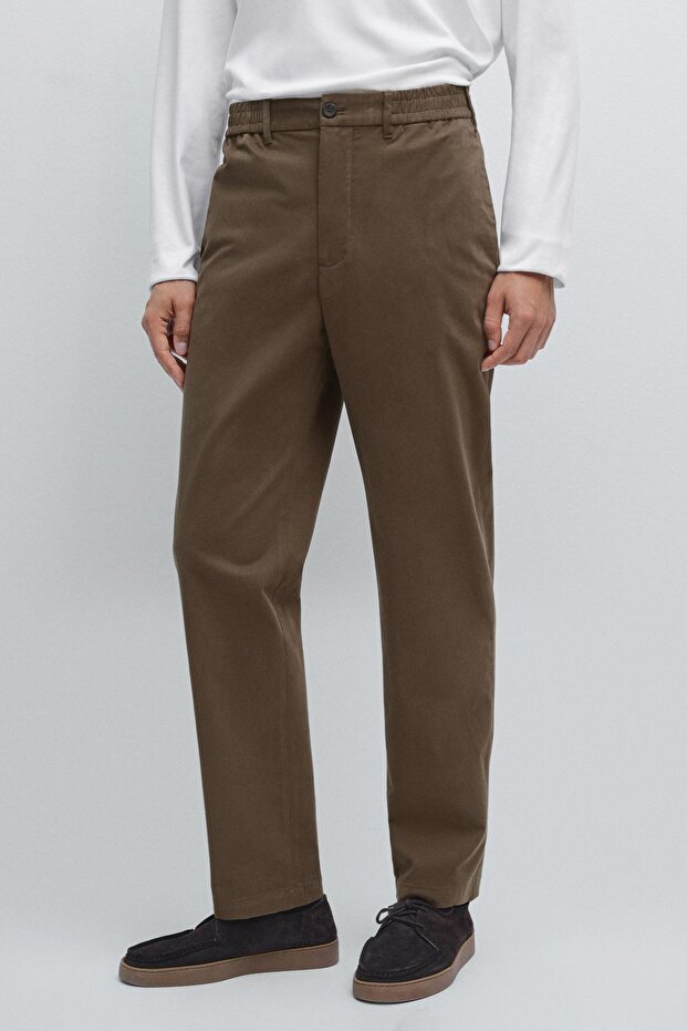Pamuk karışımlı jogger fit pantolon - 2