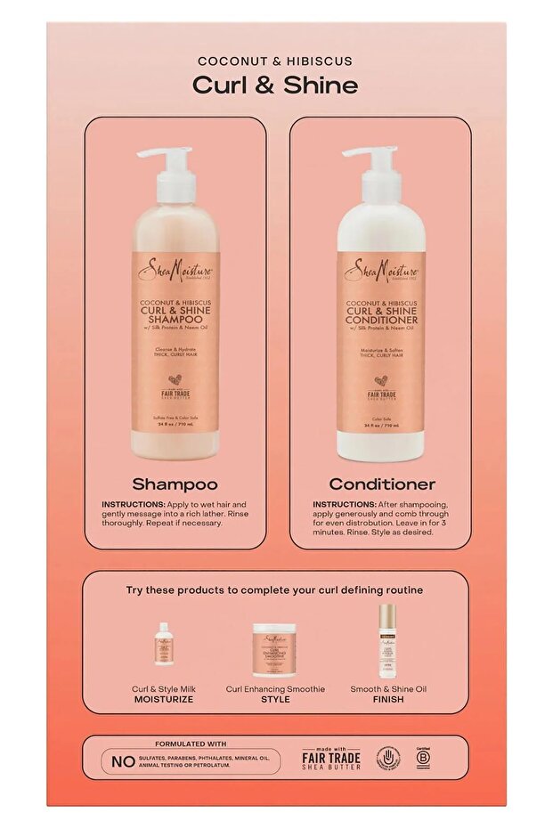 Coconut & Hibiscus Şampuan ve Saç Kremi Set 2x710ML - 3