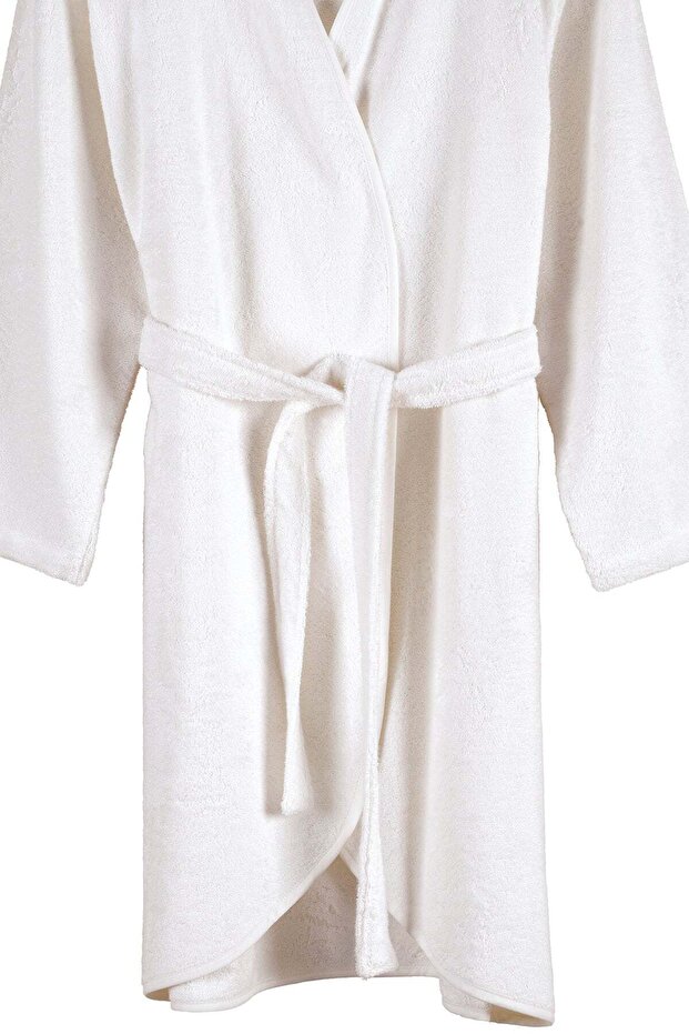 Bambu Kadın Bornoz Ekru - 8