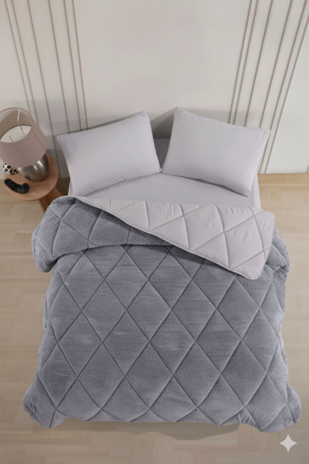 طقم لحاف ويلسوفت فردي - طقم نوم فردي مع ملاءة مرنة وغطاء وسادة - 7