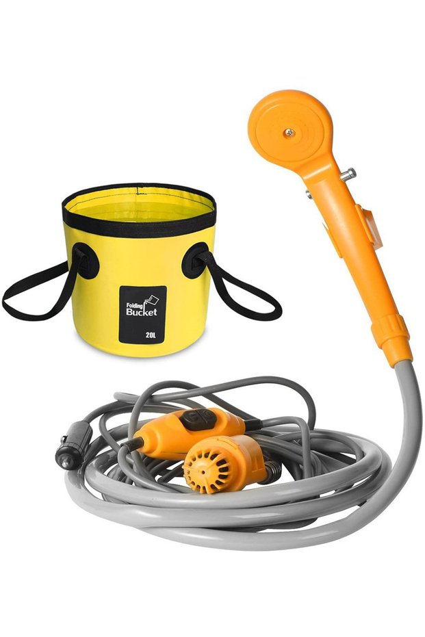 Portable Car Washer 12V Camping Shower High Pressure Power Outdoor Electric Pump
