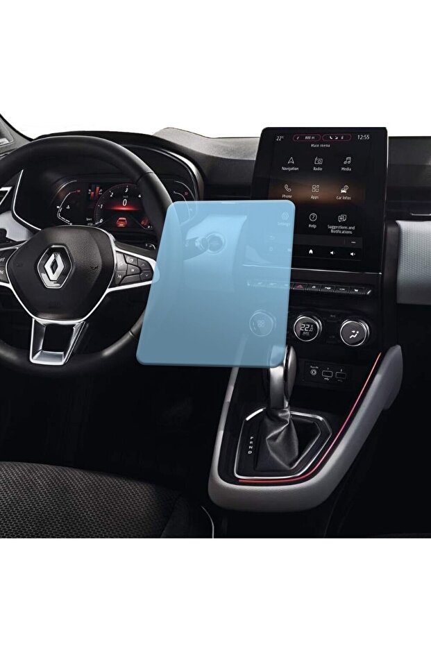 Hydrogel Navigation Screen Protector for Renault Megane 2020 - 4