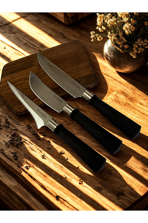 PRİZMA LİNE 3 PARÇA BIÇAK SETİ - 1