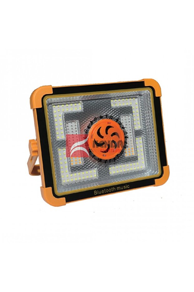 KBA739 100W Solar Taşınabilir Projektör ve Bluetooth Hoparlör Şarjlı LED Işıldak - 1