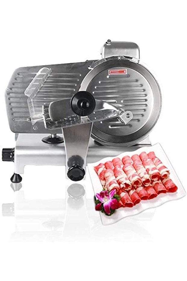 HYLH Electric Meat Slicer Food Slicer Commercial Deli Slicer 240W Hotpot Beef Mutton Chips Cutting M