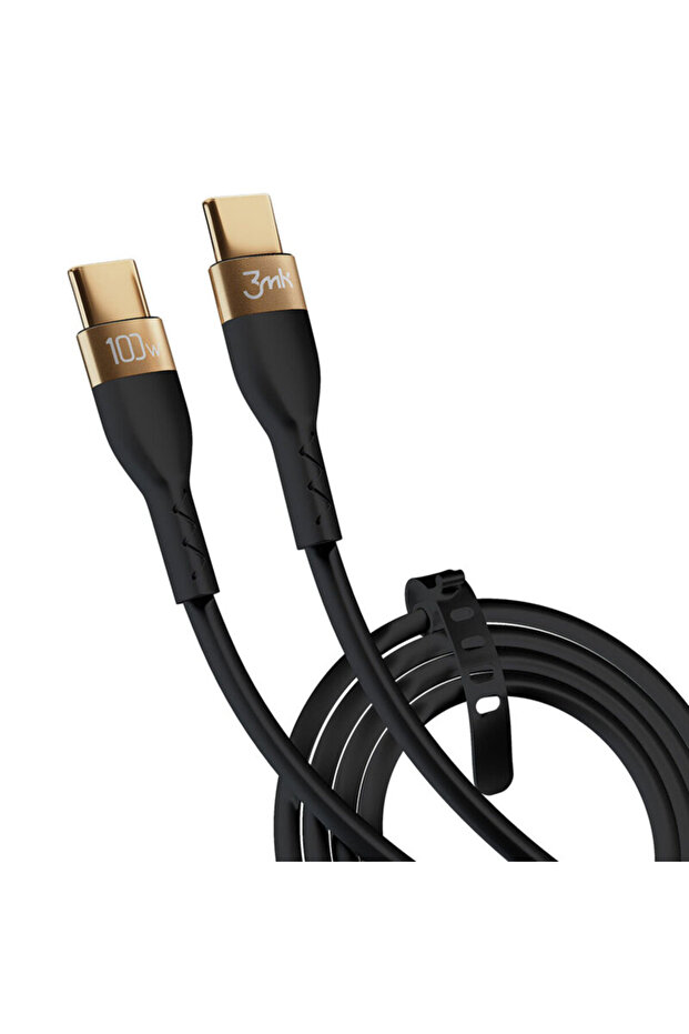 USB-C Cable 100W, Hyper Silicone, black, 2m - 2