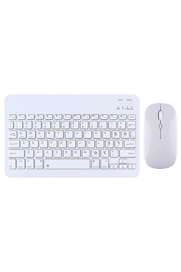 İpad 10.Nesil 2022 10.9 Inç İle Uyumlu Standlı Smart Kılıf ve Klavye Mouse 2'li Set - 4