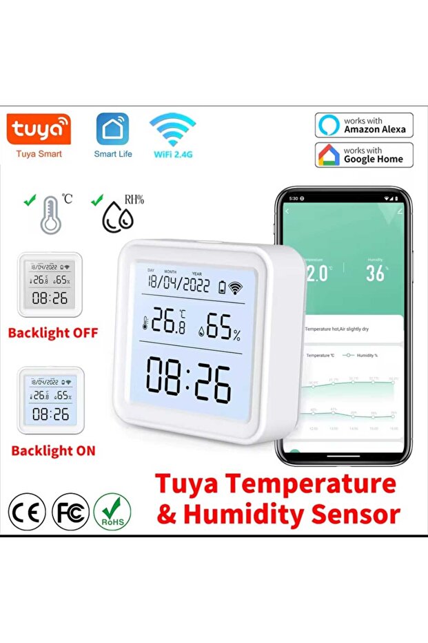 Smart watch to measure temperature and humidity and can be connected to a mobile phone - 1