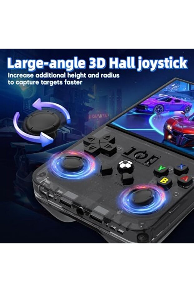 R36MAX Retro Gaming Console, Handheld Game Console with 4000mAh Battery 4.0'' IPS Screen, Open Sourc - 8
