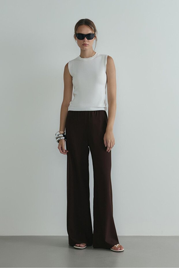 Ekru Lea Triko Bluz - 2