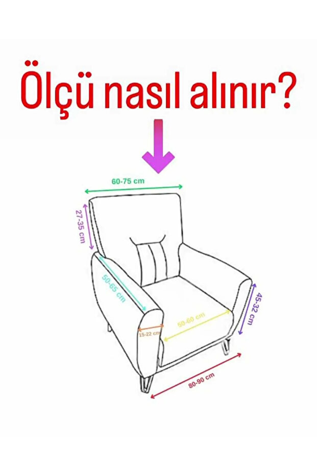 Kadife Lastikli TEKLİ BAJYER Koltuk Örtüsü ESNEK BAJYER KILIFI - 2