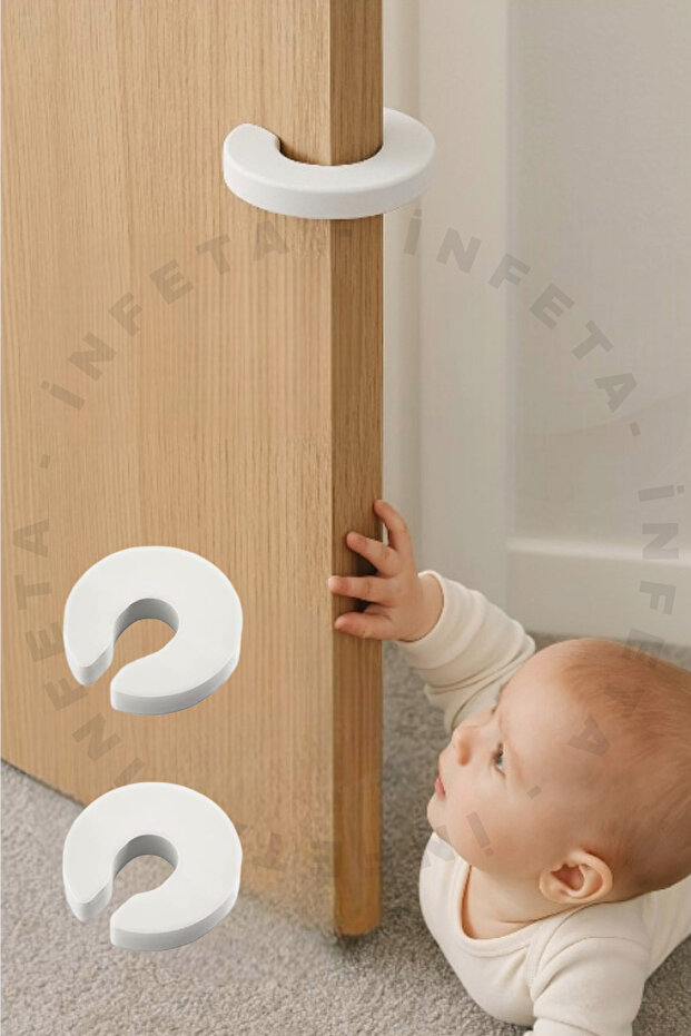 Bebek Kapı Güvenliği Kapı Stoperi Kapı Durdurucu El Sıkışma-Kapalı Kalma Önleyici - 1