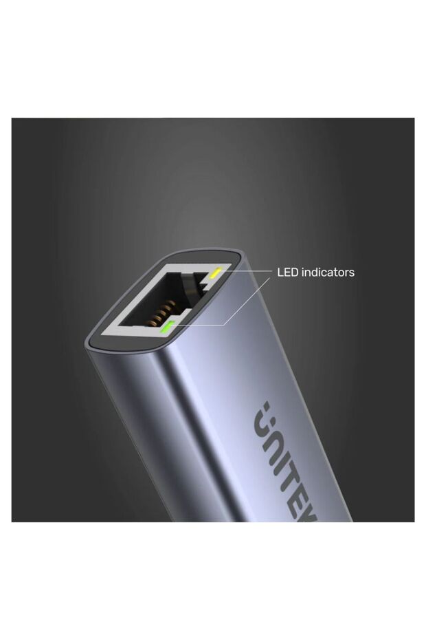 USB-C to Ethernet Adapter 100W PD, 5Gbps – Space Grey | U1323A - 8