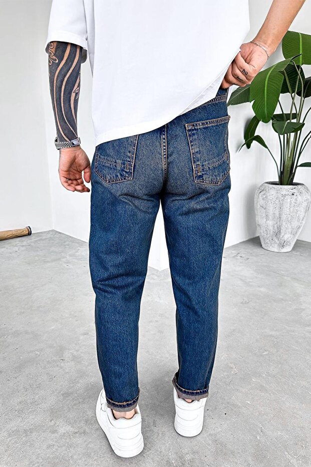 Vintage Blue Basic Premium Regular Pants - 3