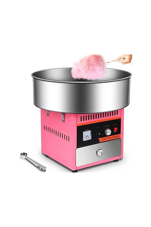 DEAR-JY Electric Commercial Cotton Candy Machine 1200w 52cm Pink Cotton Candy Maker Carnival Sweet S