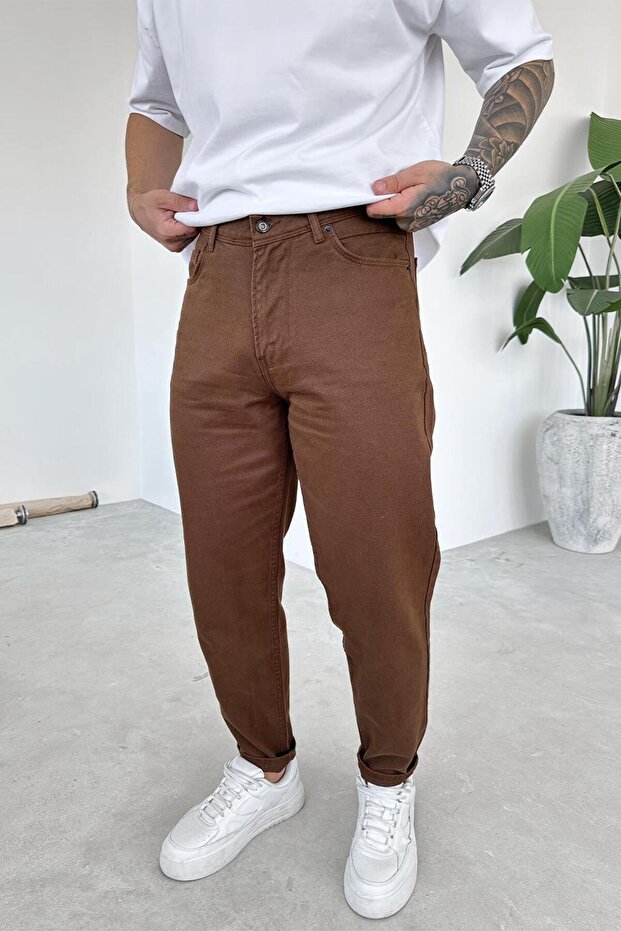 Καφέ Basic Premium Regular Παντελόνι - 1
