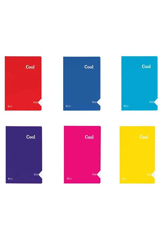 Notebook A4 060 Yp.Kareli Pp Kp.Cool Keskin Set of 6