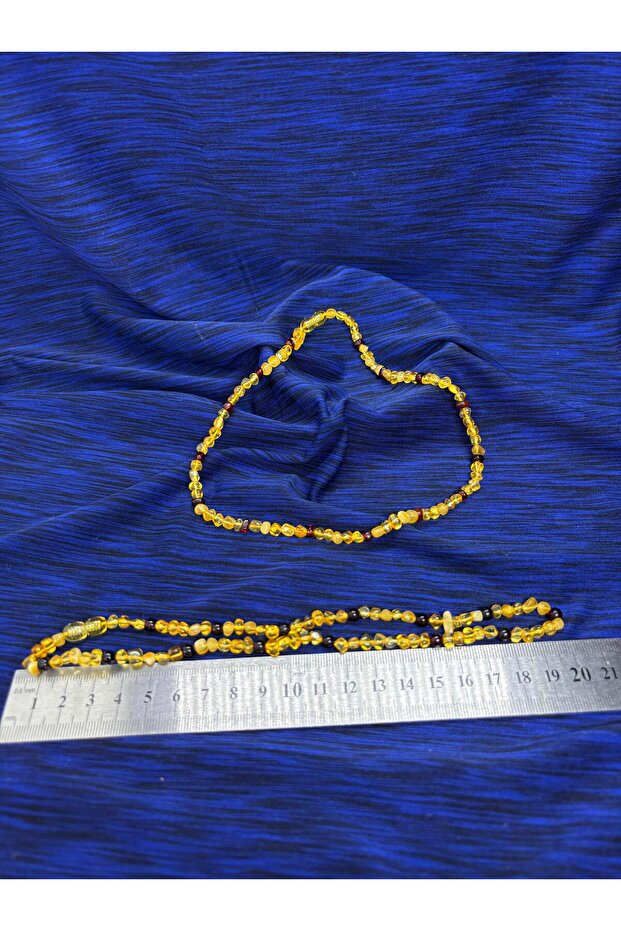 Amber Necklace Yellow-Brown