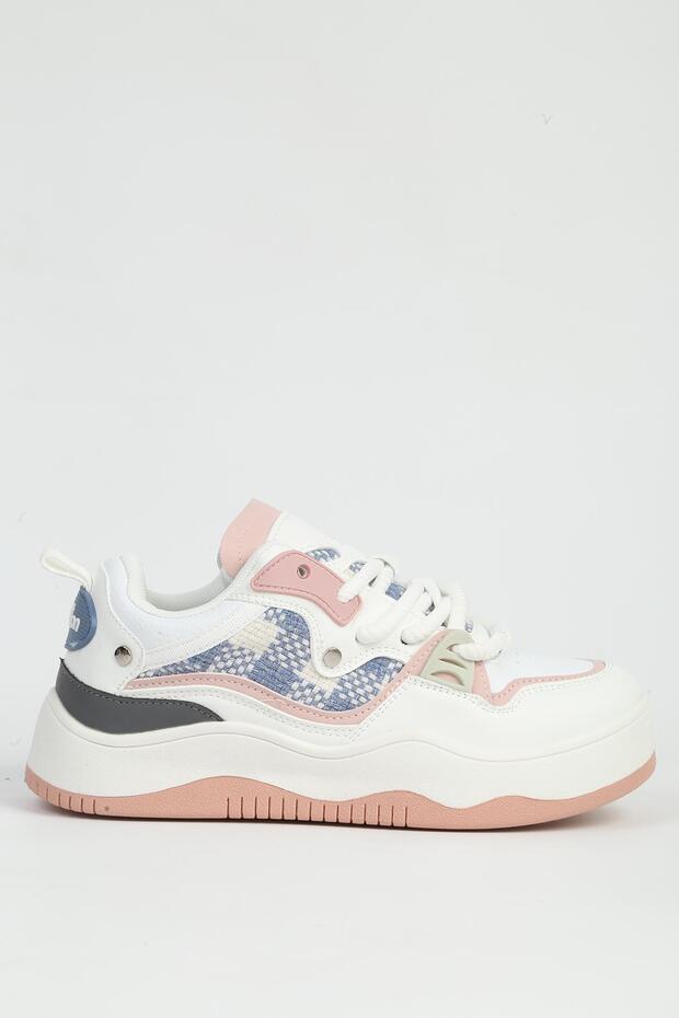White Powder Women's Sports Shoes Imported Bni-12157