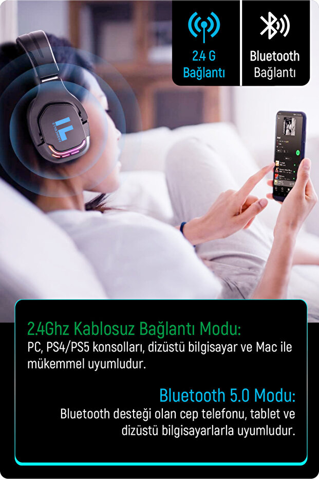G926 Pro Wireless Oyuncu Kulaklığı - 3